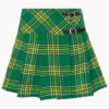 Women Irish Green Tartan Skirt F