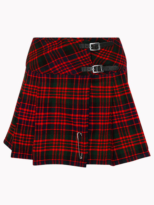 Women Macdonald Tartan Kilt Skirt F