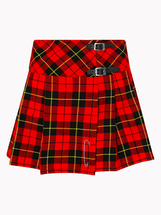 Women Wallace Tartan Mini Kilt