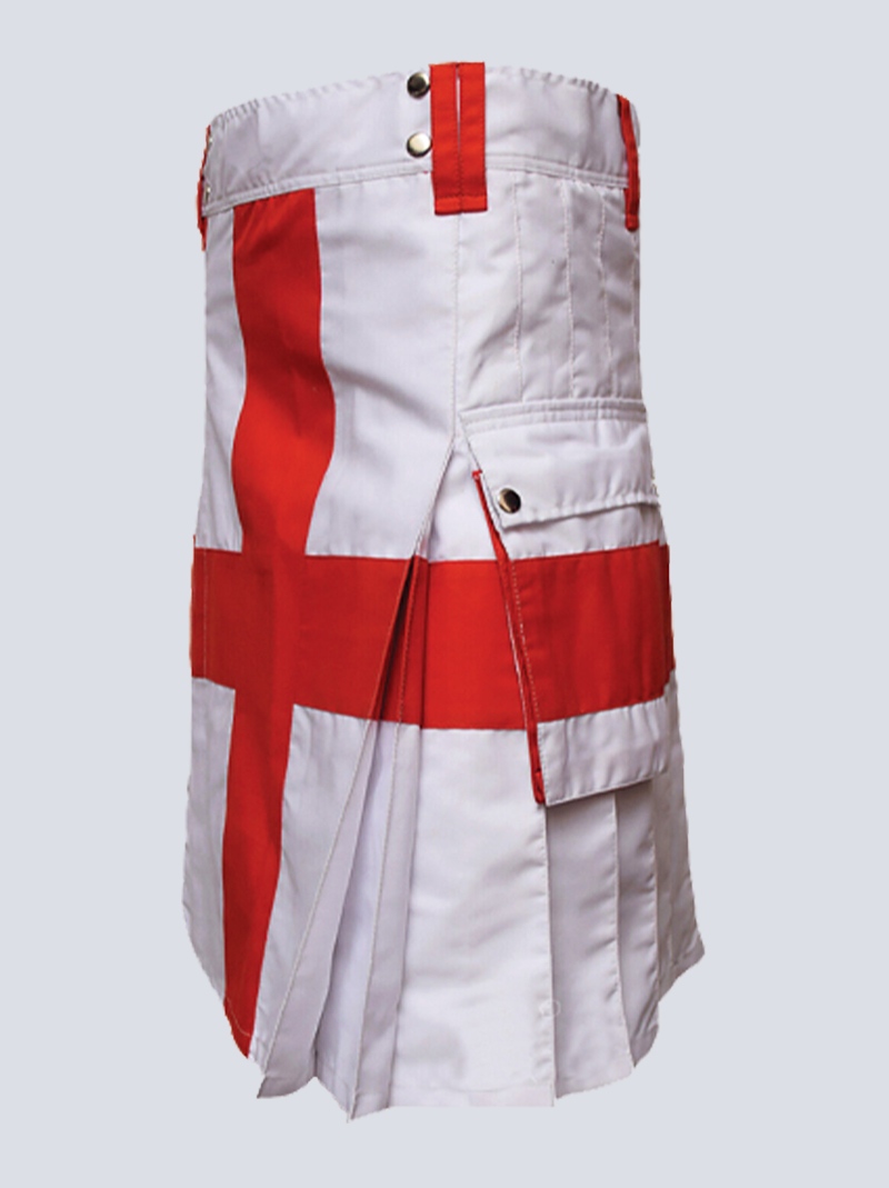 english flag utility kilt with side buckle s